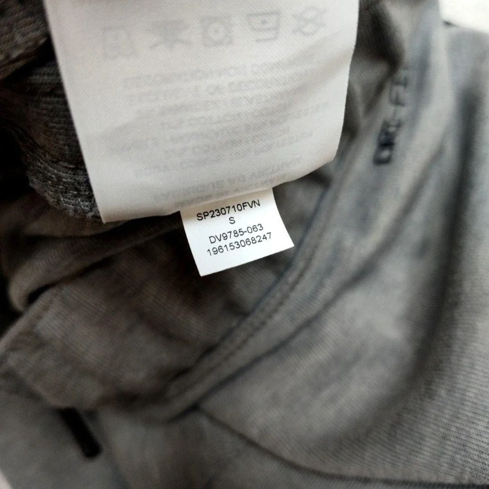 Nike AIr Jordan Jogger Pants Mens Small Gray Slim Workout Gym Zip Pocket DV9785